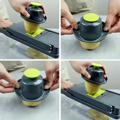 14Set of multifunctional grater, potato shredded vegetables, dicing, handy gadget slicer, kitchen for home, lazy shredding