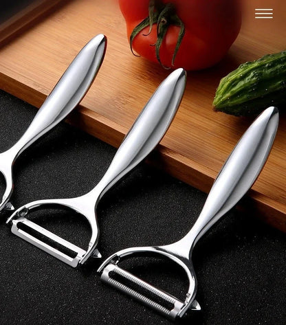 Serrated Blade/Flat Edge Peeler Potato Peeler Slicer Knife Watermelon/Melon Grater Kitchen Multi-Purpose Tool