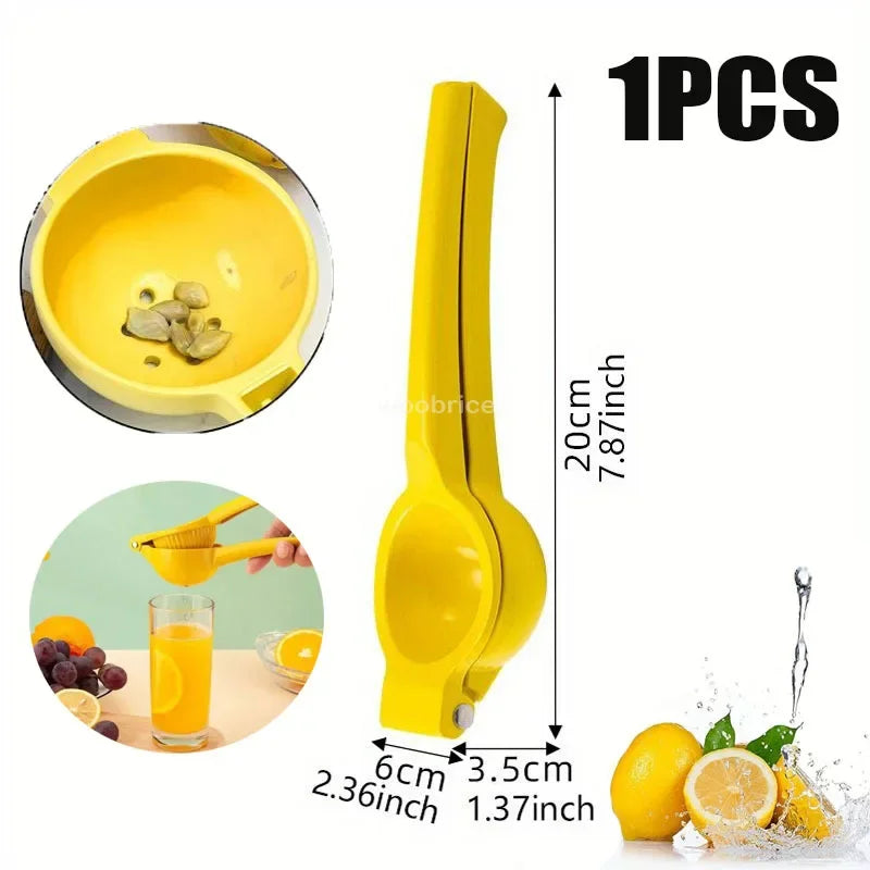 Manual Lemon Clip Creative Kitchen Gadgets Colorful Manual Lemon Juicer Not Easy To Deform Mini Home Portable Lemon Clip