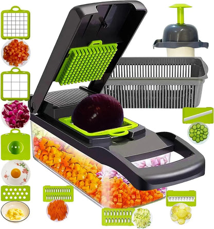 14Set of multifunctional grater, potato shredded vegetables, dicing, handy gadget slicer, kitchen for home, lazy shredding
