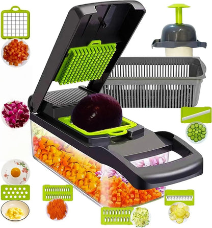 14Set of multifunctional grater, potato shredded vegetables, dicing, handy gadget slicer, kitchen for home, lazy shredding